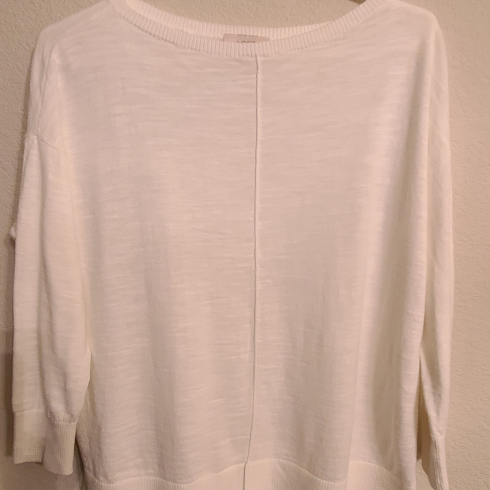 Ann Taylor Loft; medium; cream color